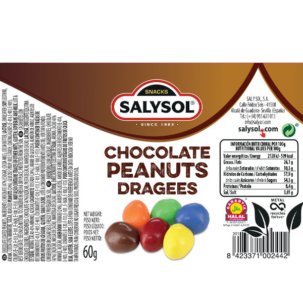 CHOCOLATE PEANUTS DRAGEES