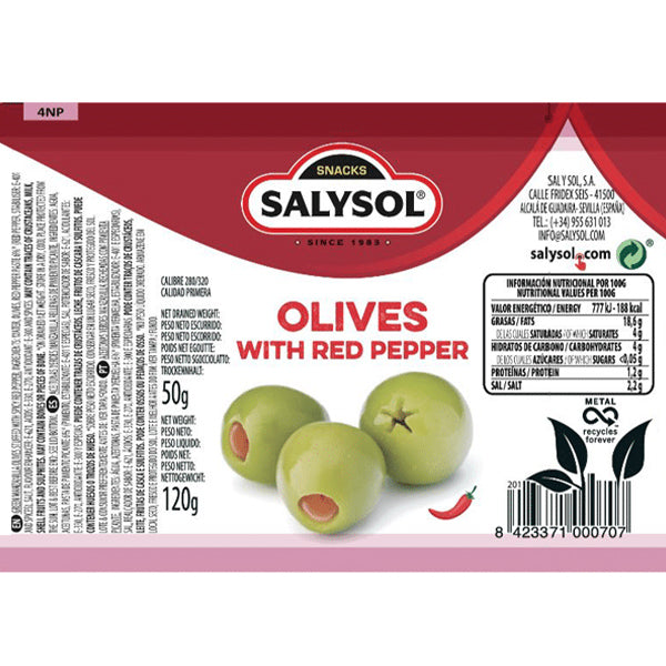 OLIVES WITH RED PEPPER